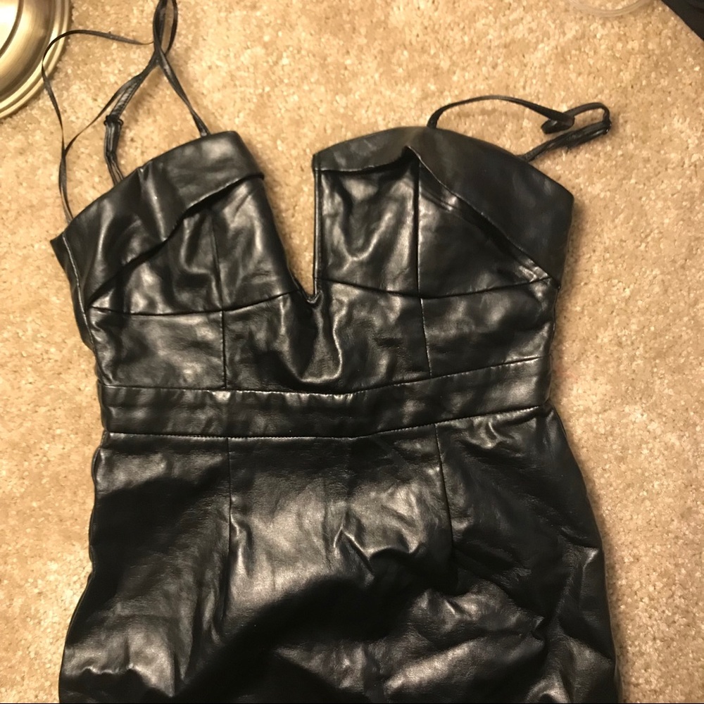 ASOS pleather dress with defects
